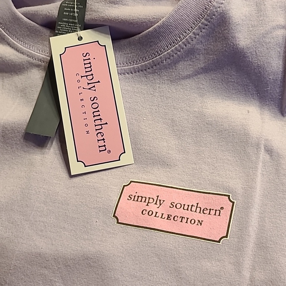 Simply Southern Here For Peeps Easter T-Shirt - Picture 5 of 5